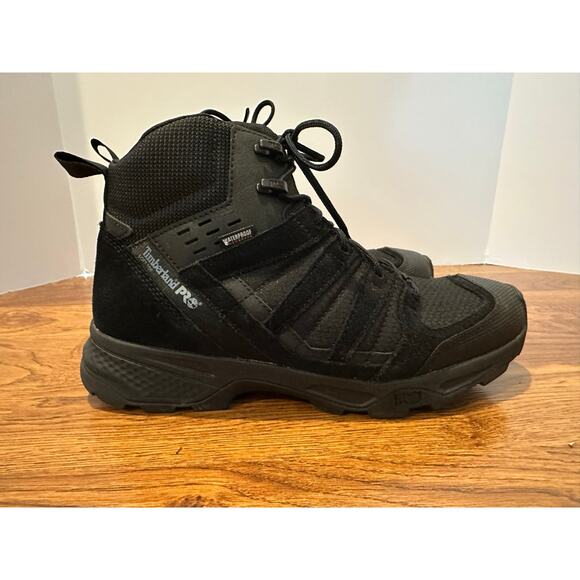 Timberland PRO Switchback Waterproof Hiker Boots - Black Size 9.5 - Picture 2 of 10